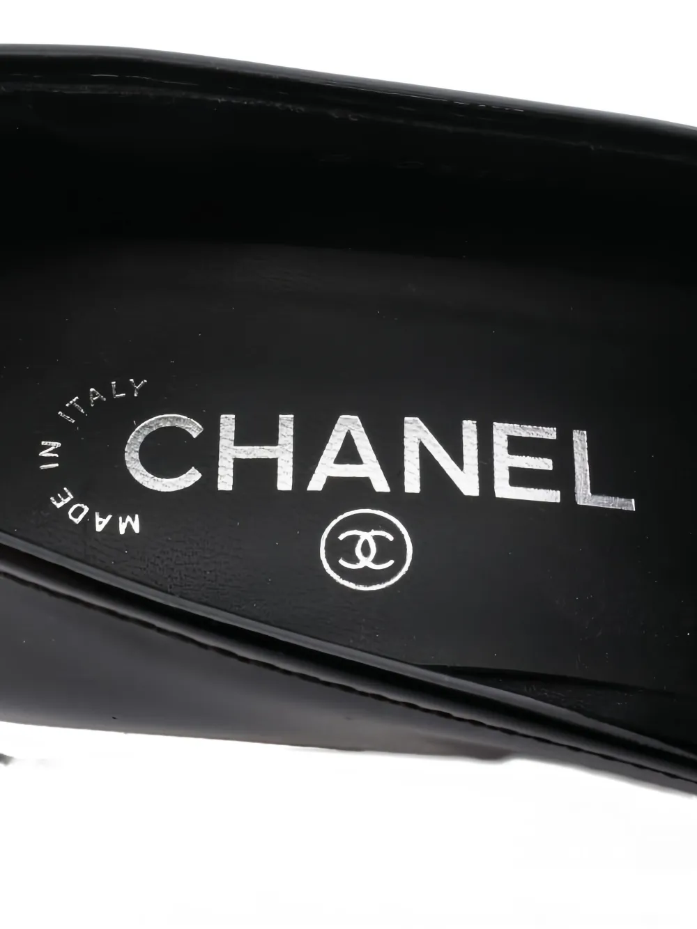 Pre-owned Chanel 1986-1988 Coco Mark Chain Loafers In Black