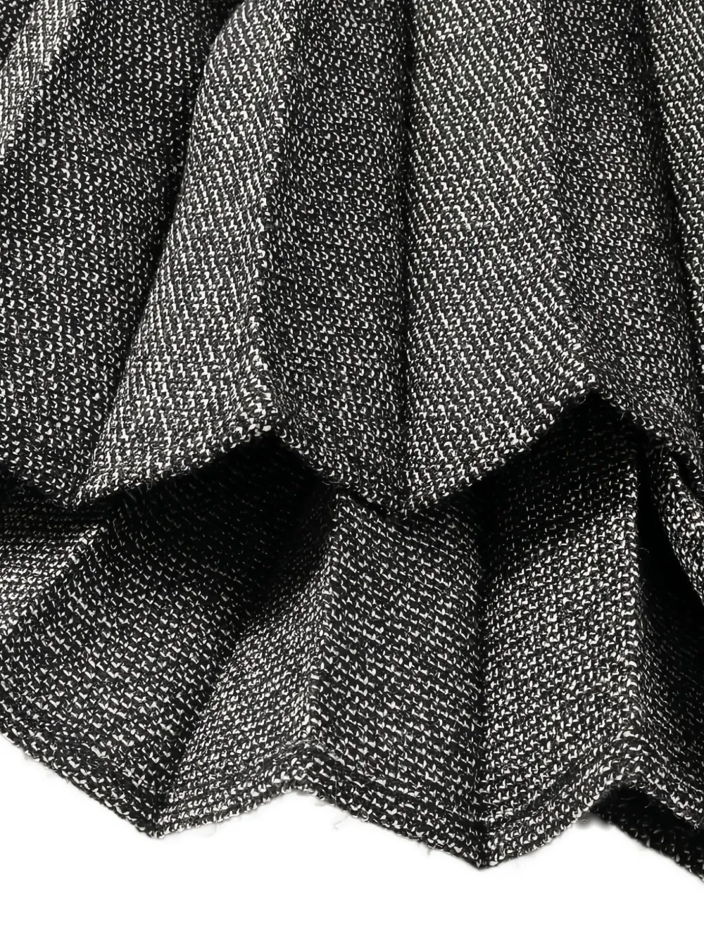 Pre-owned Dior 2010s Pleated Wool Skirt In Gray
