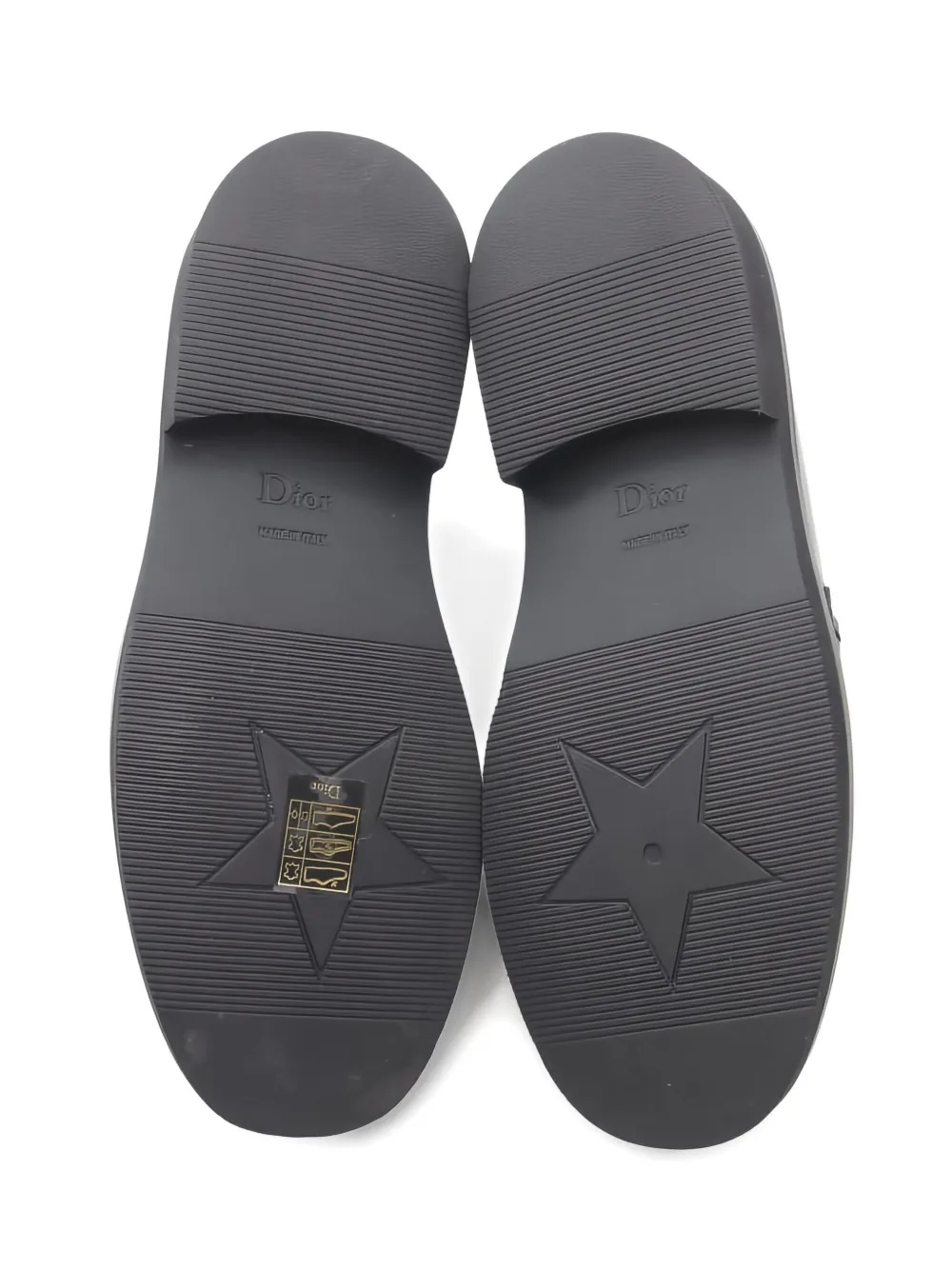 Pre-owned Dior 2010s 30mm Logo-patch Loafers In Black