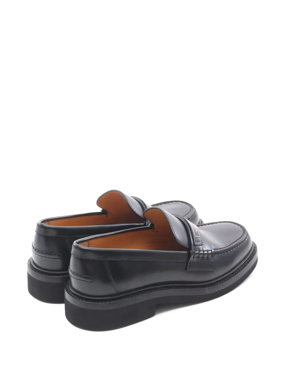 Christian Dior Pre-Owned 2010s 30 mm loafers met logopatch - Zwart