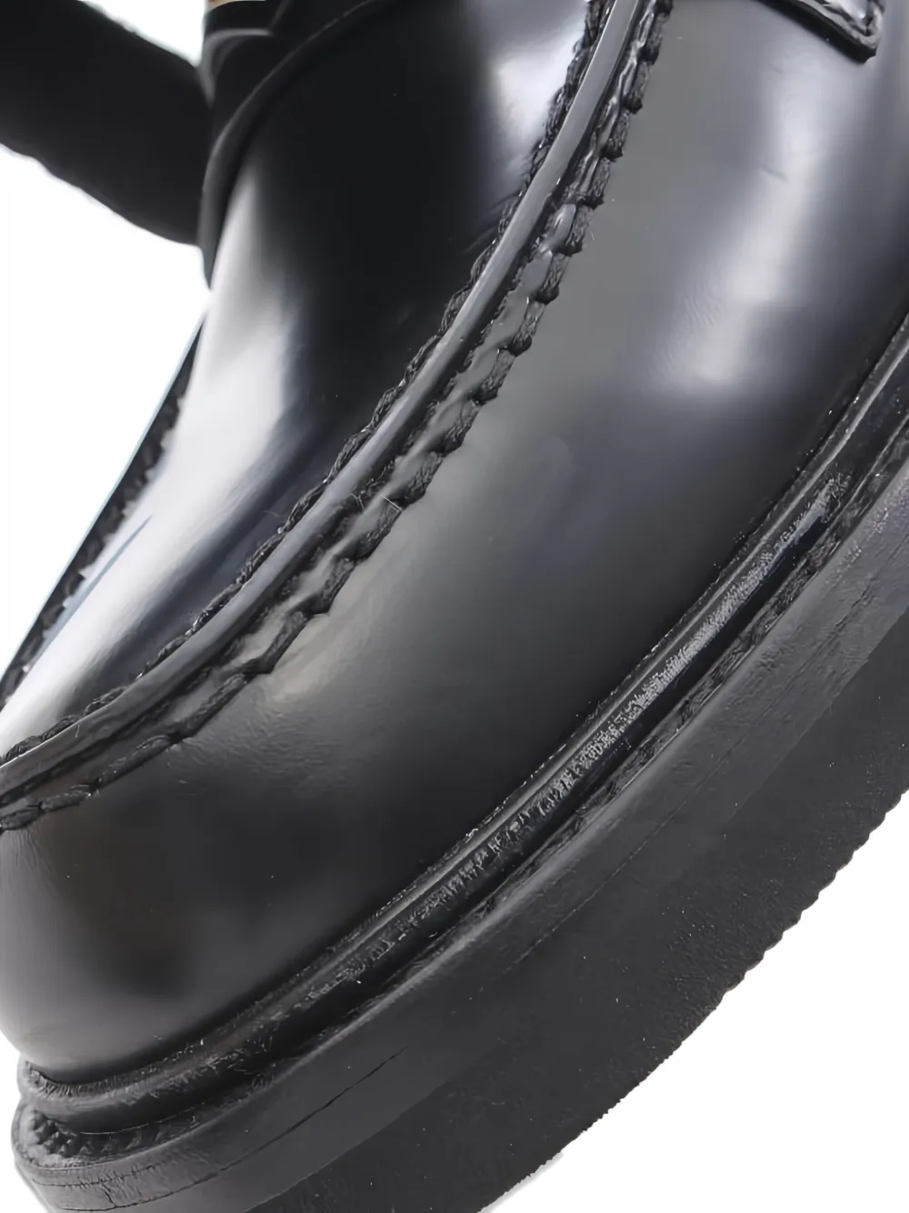 Pre-owned Dior 2010s 30mm Logo-patch Loafers In Black