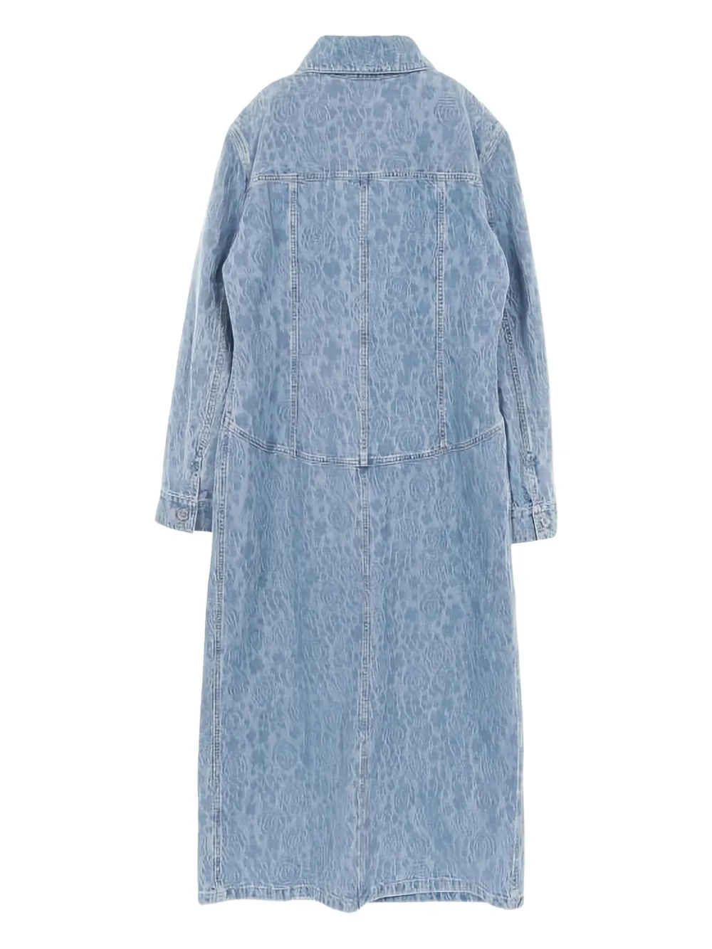 CHANEL Pre-Owned 1986-1988 Camellia midi-jurk met patroon - Blauw