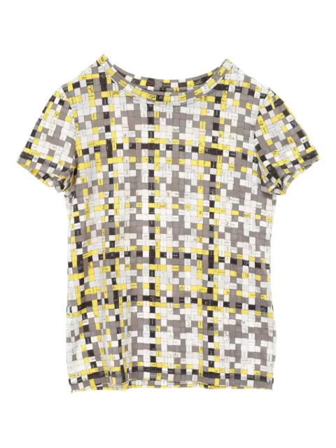 Hermès Pre-Owned 2010s Bolduc-check T-shirt
