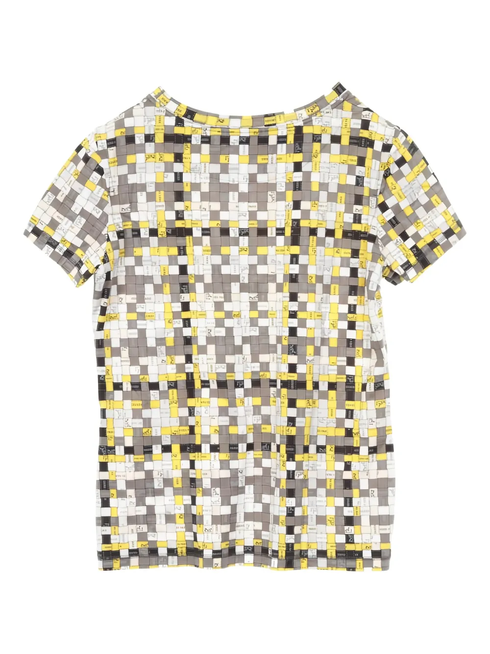 Hermès Pre-Owned 2010s Bolduc-check T-shirt | Image 2