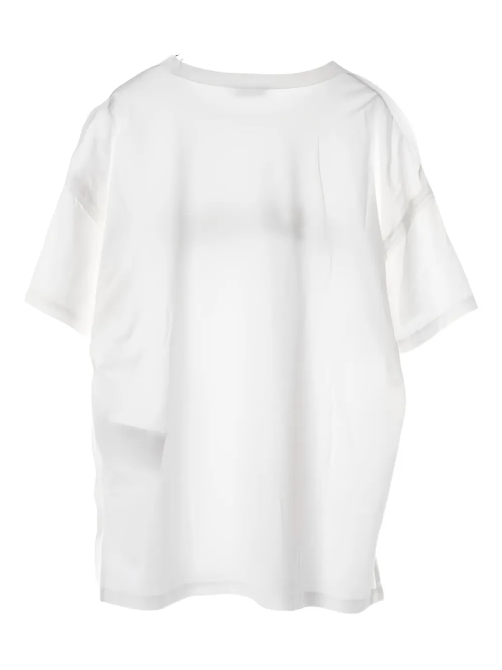 Jil Sander Pre-Owned 2010 logo-print cut-off T-shirt | Image 2