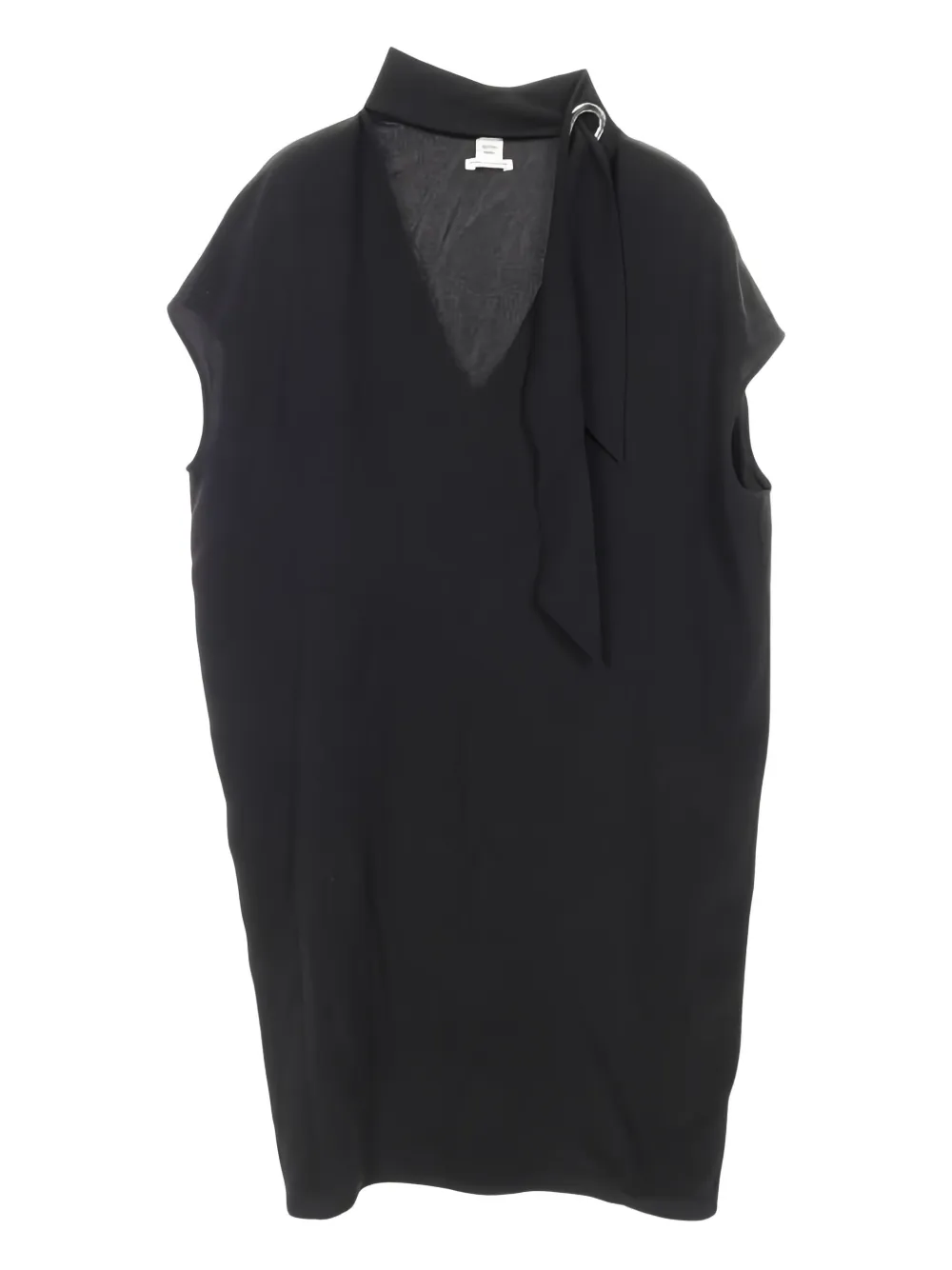 Hermès Pre-Owned 2010s tie-neck silk blouse | Black | Image 1