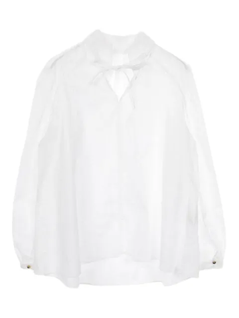 Hermès Pre-Owned 2010s ribbon-tie blouse