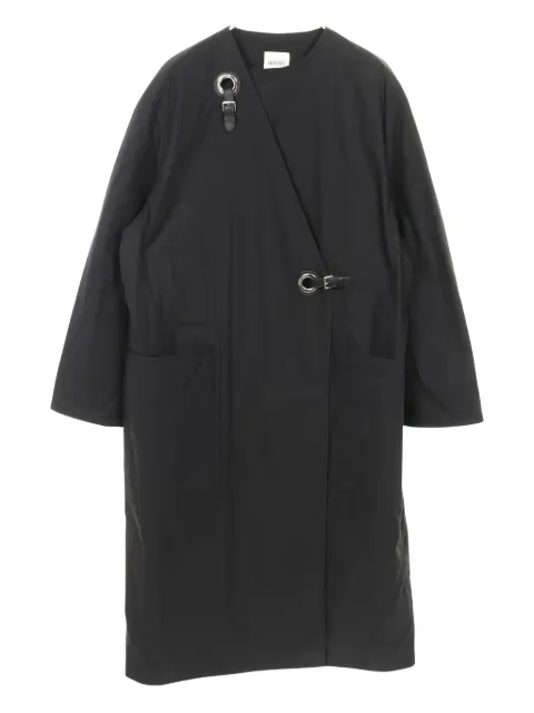 Hermès Pre-Owned abrigo con hebilla cruzada 2010