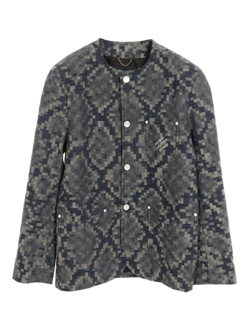 Louis Vuitton Pre-Owned 2010s python-pattern jacket | Blue | Image 1