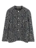 Louis Vuitton Pre-Owned 2010s python-pattern jacket - Blue
