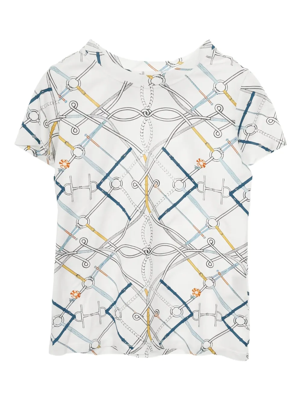 Hermès Pre-Owned 2010s logo-print T-shirt | White | Image 1
