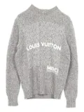 Louis Vuitton Pre-Owned 2010 logo print knitwear - Grey