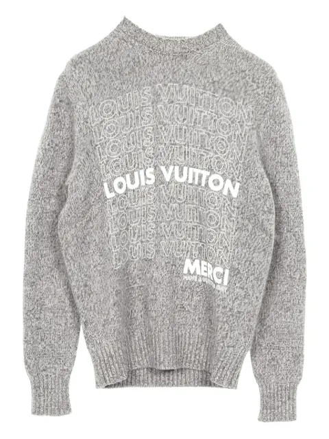 Louis Vuitton Pre-Owned 2010 logo print knitwear