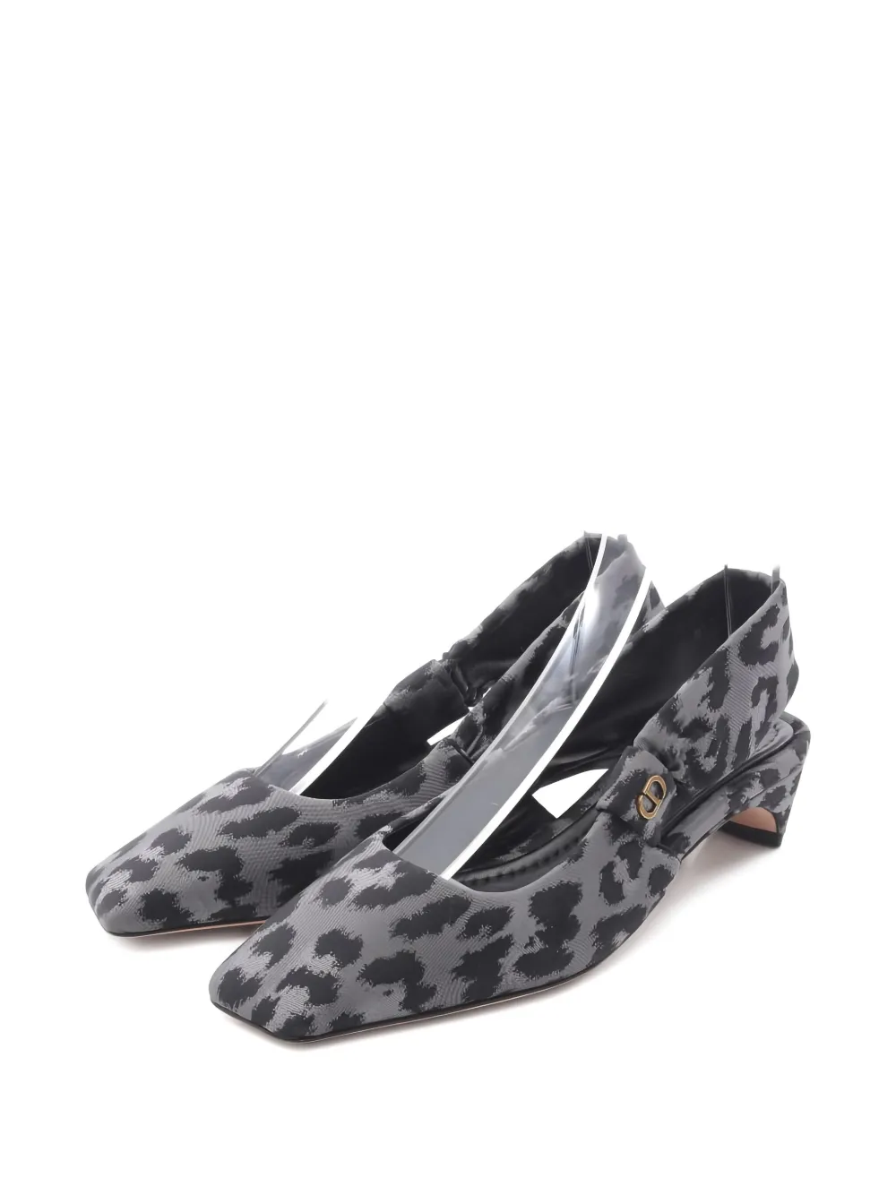 Christian Dior Pre-Owned 2010 Mizza pumps met luipaardprint - Grijs