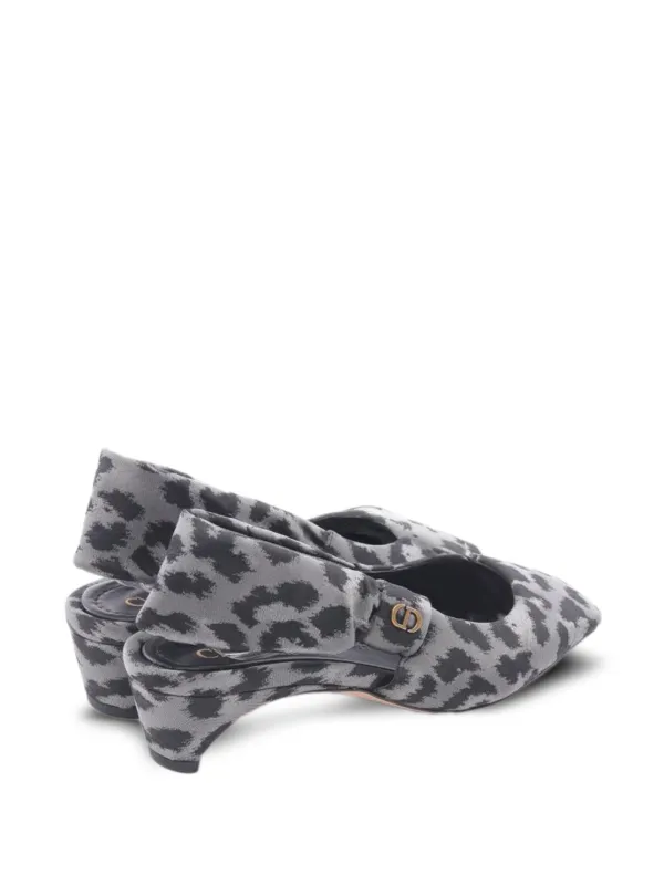 Christian Dior Pre-Owned 2010s ミッツァ レオパード パンプス