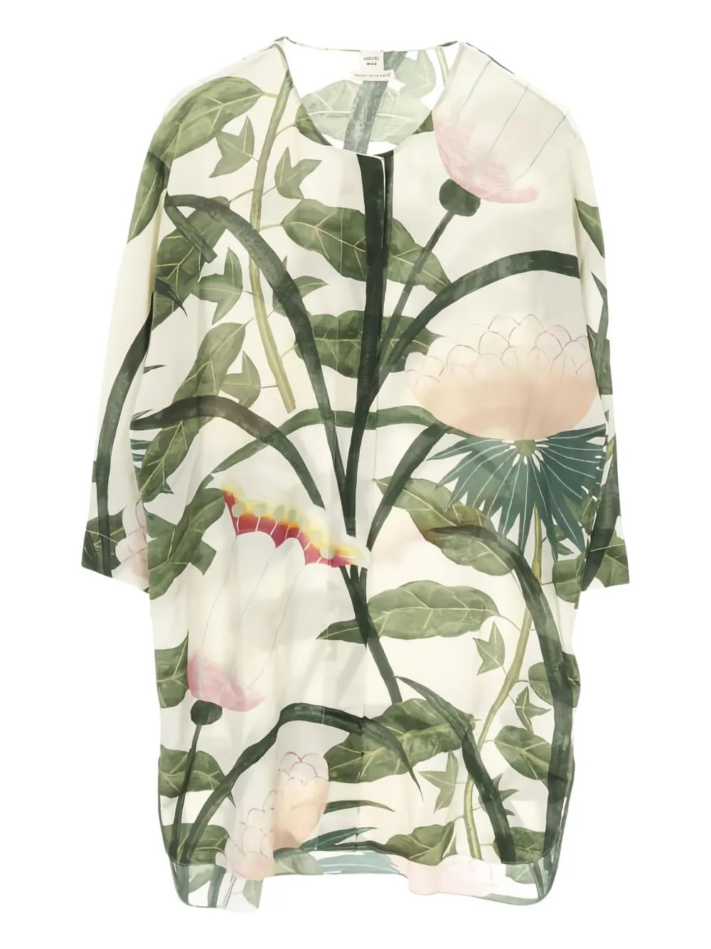 Hermès Pre-Owned 2000 botanical collarless blouse | Neutrals | Image 1