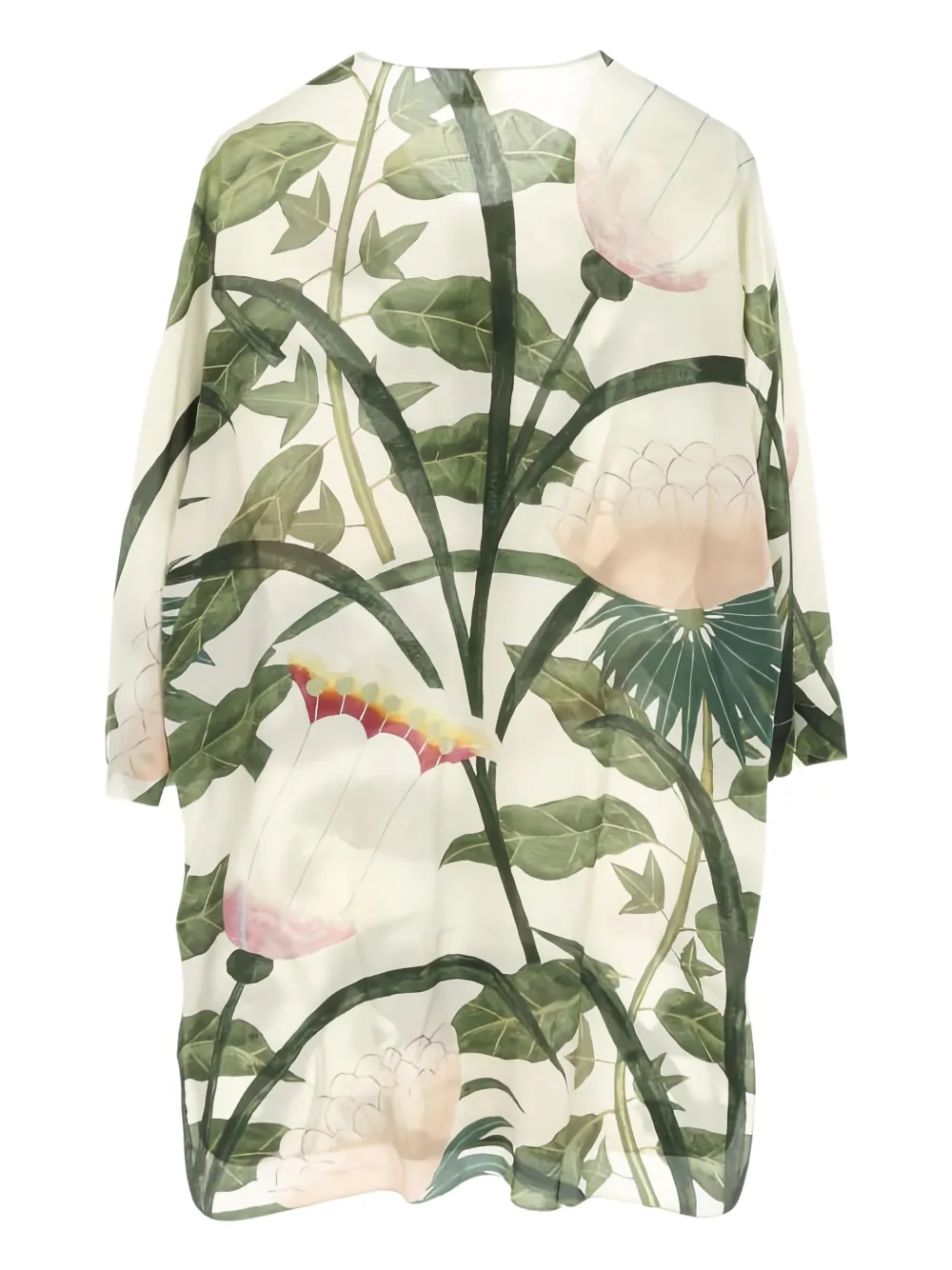 Hermès Pre-Owned 2000 botanical collarless blouse | Image 2