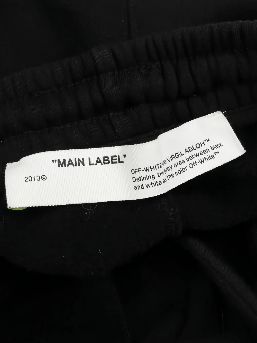Pre-owned Off-white 2013 Graphic Sweat Trousers In Black