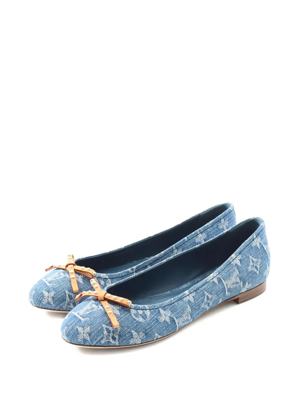 Louis Vuitton Pre-Owned 2020 Nina ballerina's met monogram strik - Zwart