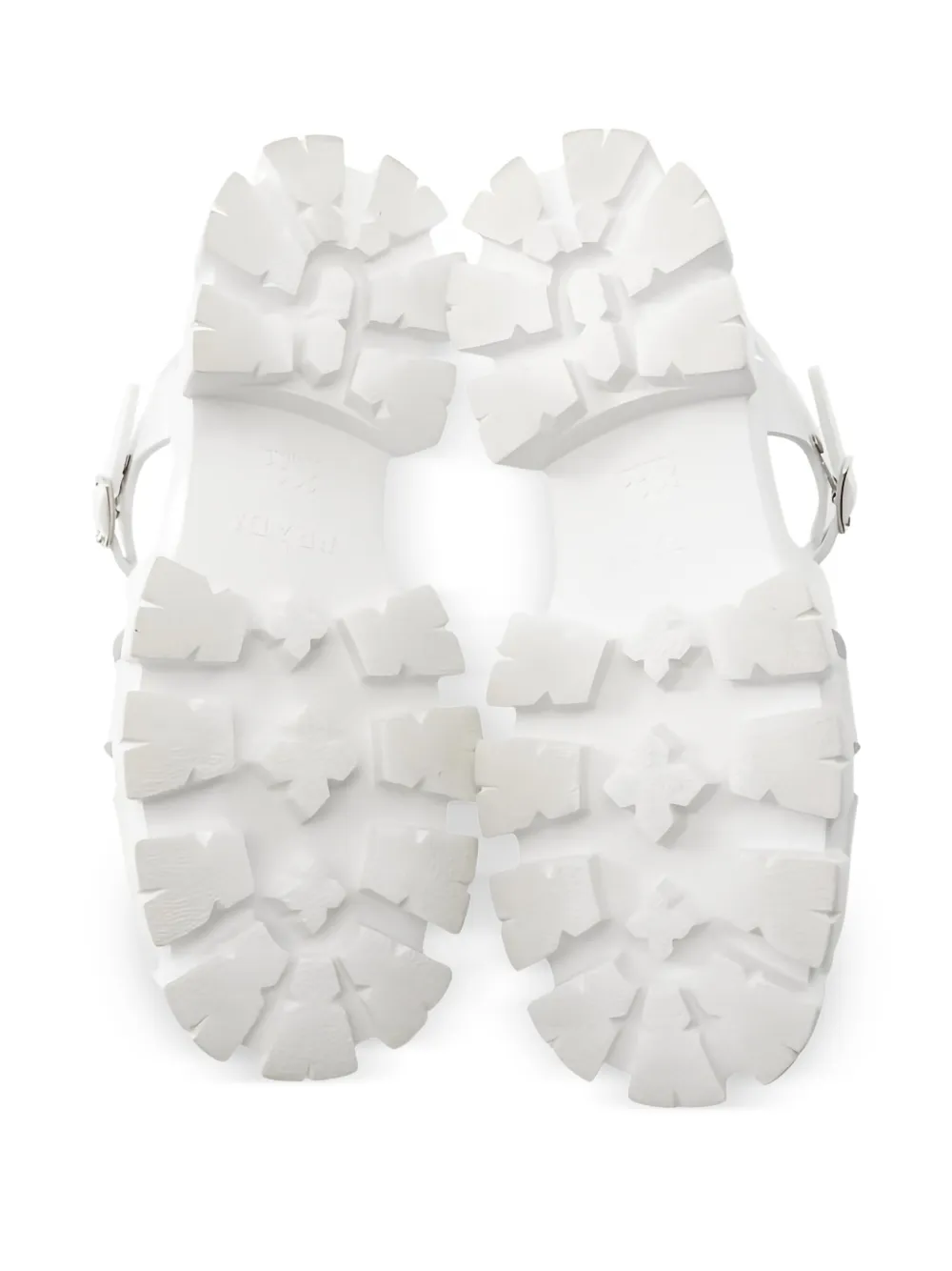 Prada Pre-Owned Monolith Buckle Leather Sandals | Image 2