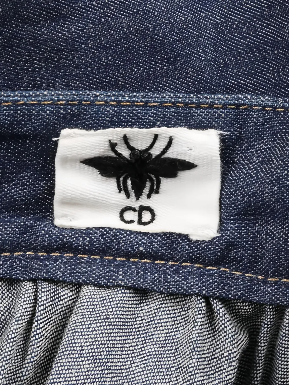 Christian Dior Pre-Owned 2010s denim wikkelrok - Blauw