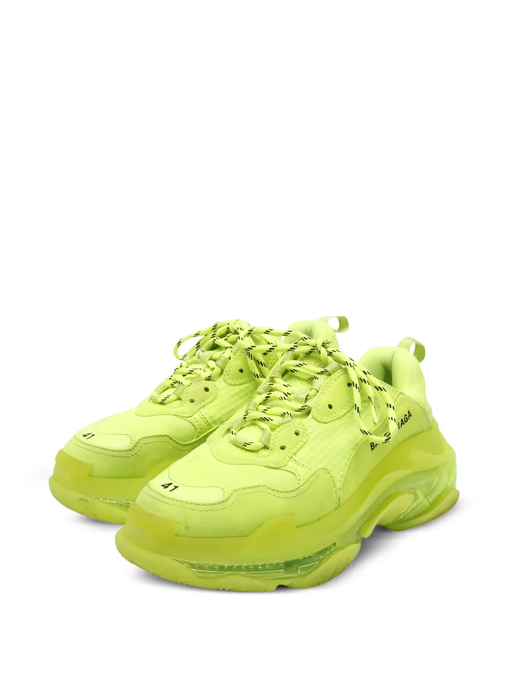 Balenciaga 2000s Clear Sole Triple S sneakers | Yellow | Image 1