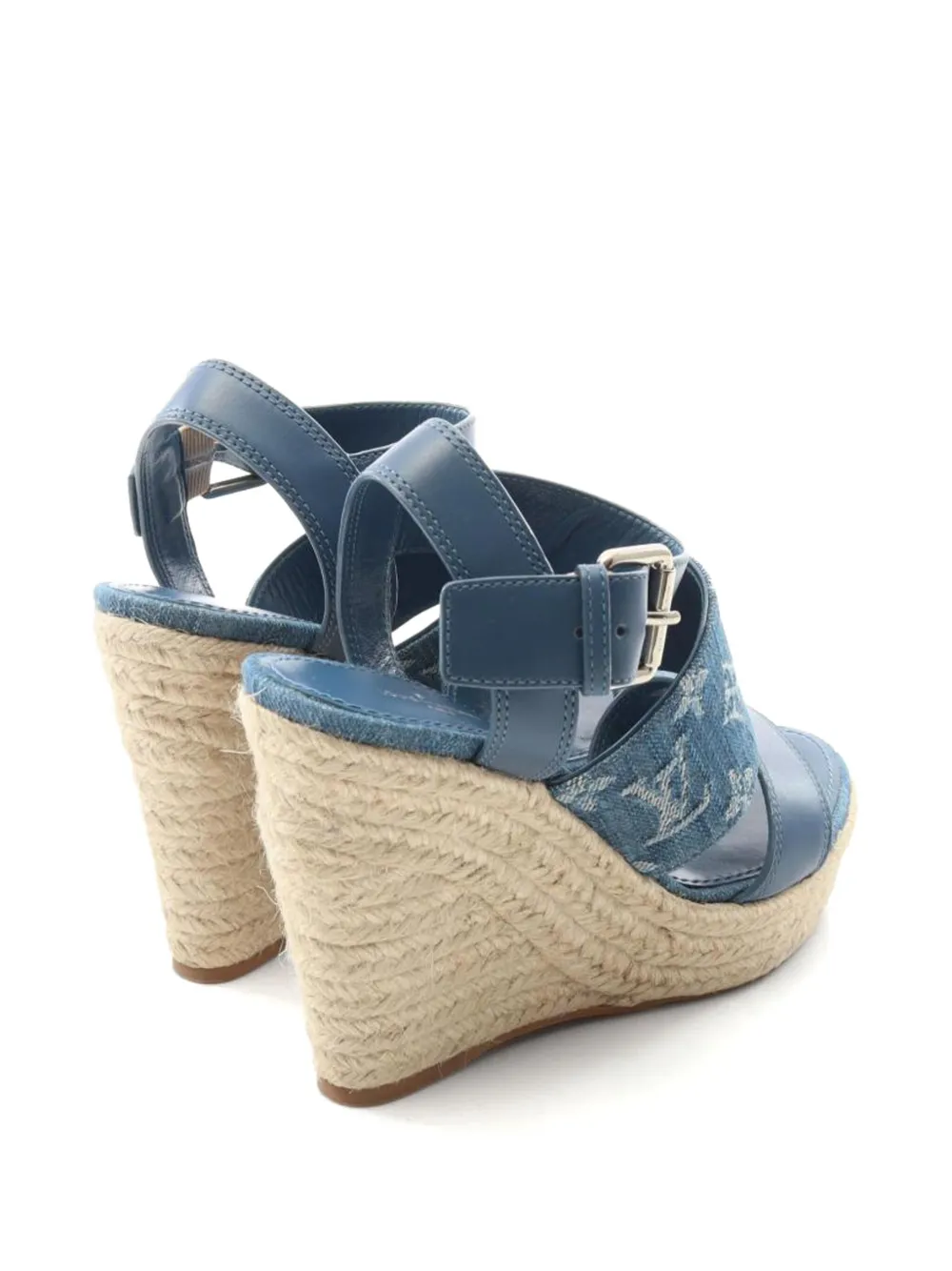 Louis Vuitton Pre-Owned Starboard Line denim sandals | Image 2