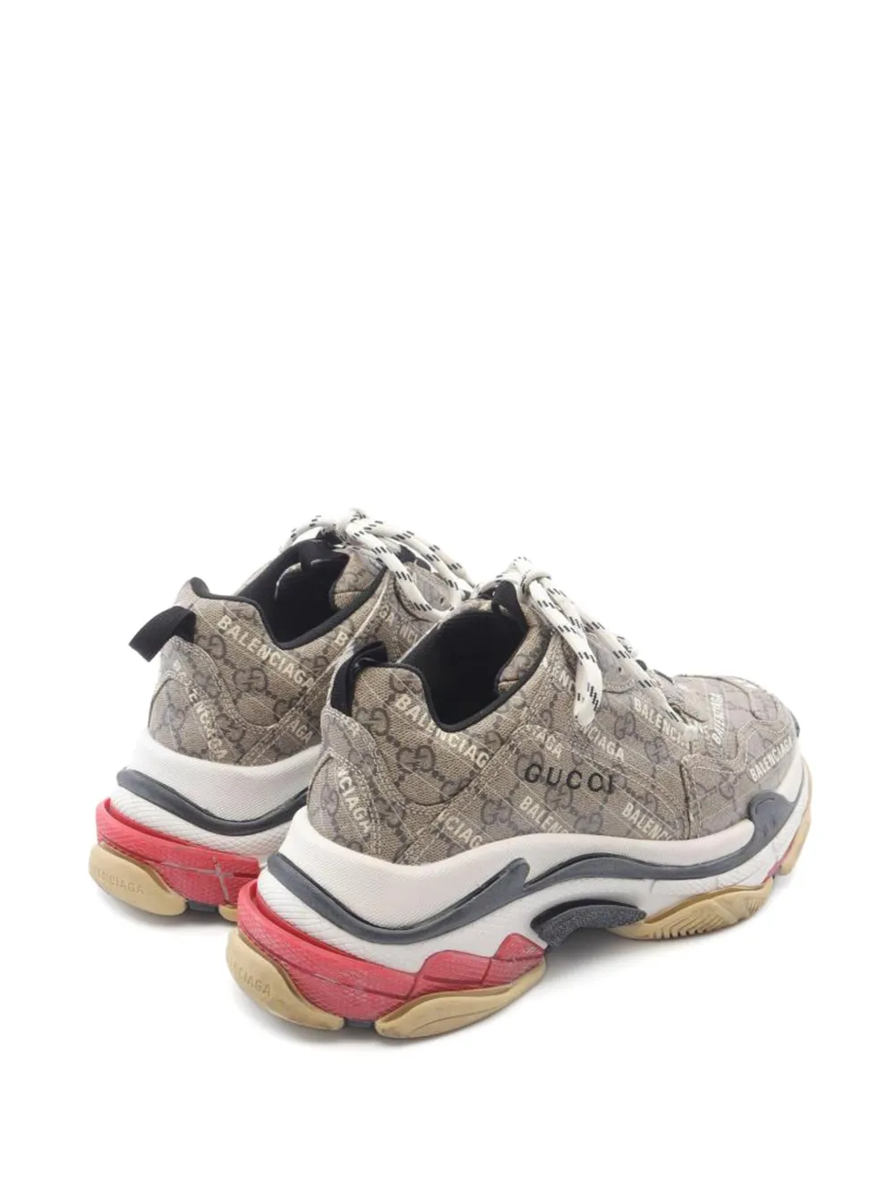 Gucci Pre-Owned gg supreme triple s sneakers | Image 2