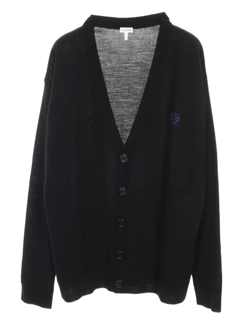 Loewe Pre-Owned Cárdigan con anagrama bordado