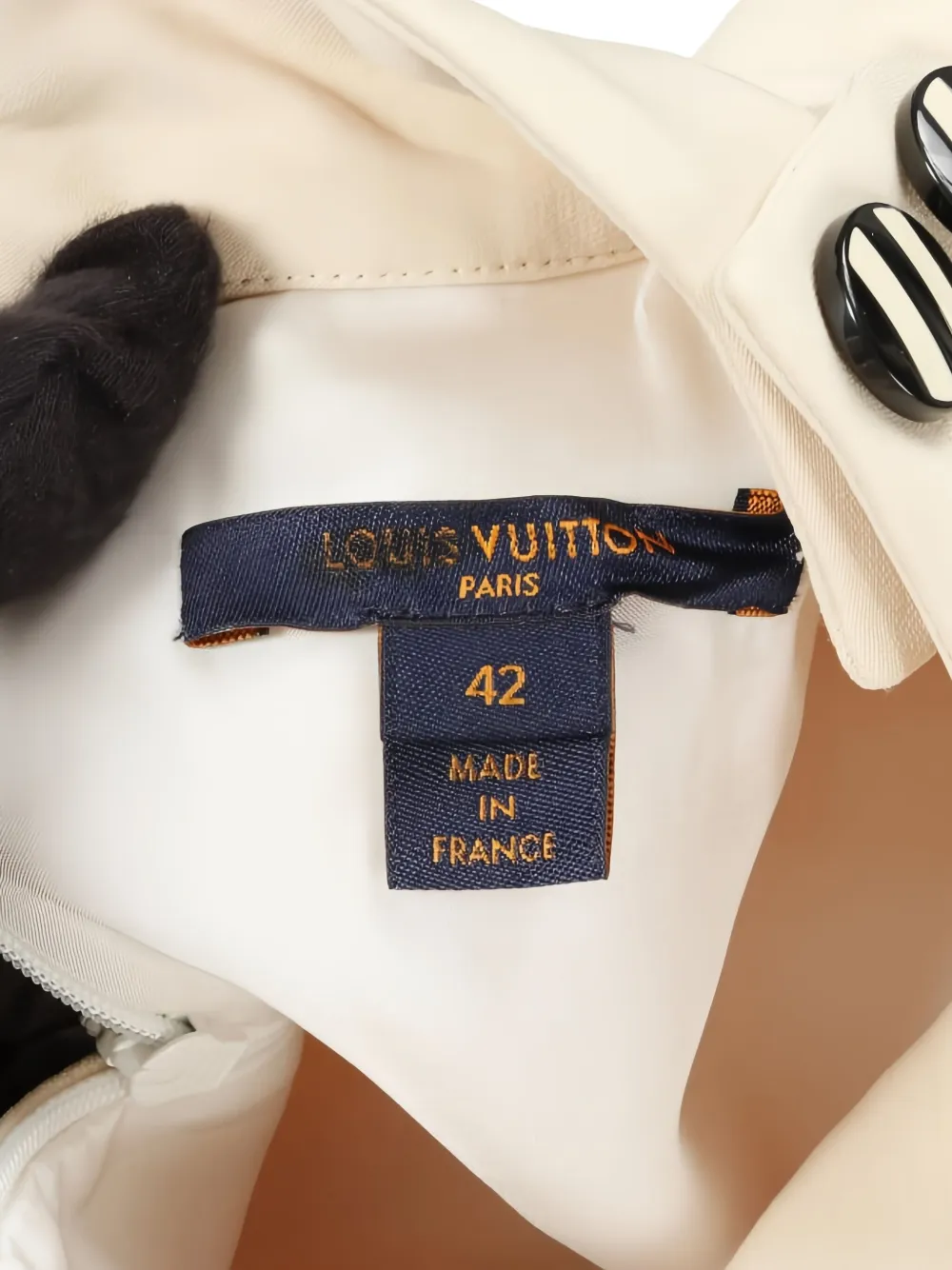 Pre-owned Louis Vuitton Ruffled Button One Piece In Neutral