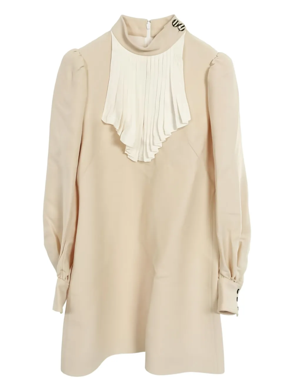 Louis Vuitton Pre-Owned ruffled button one piece | Neutrals | Image 1