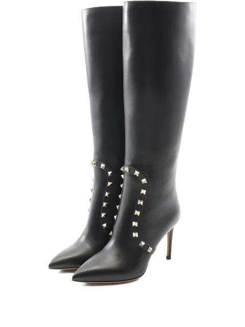 Valentino Garavani Pre-Owned 2020s rockstud leather boots