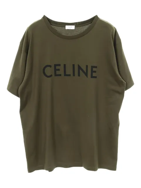 Celine Pre-Owned playera con logo estampado 2010