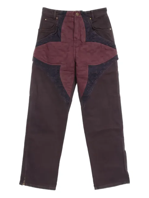 Louis Vuitton Pre-Owned 10s flower-motif trousers