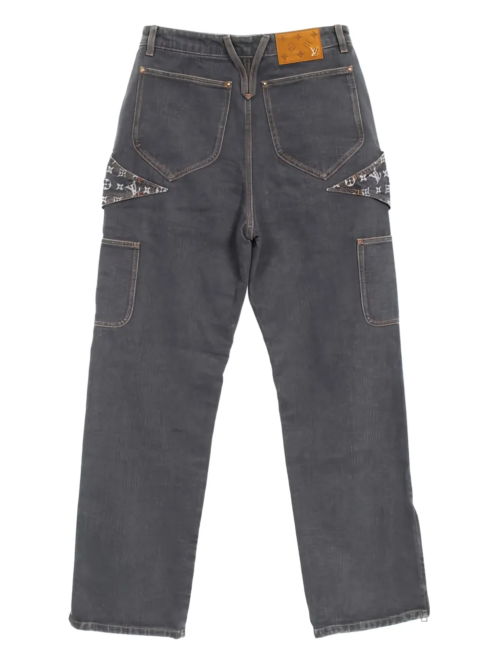 Louis Vuitton Pre-Owned monogram-pattern jeans | Image 2