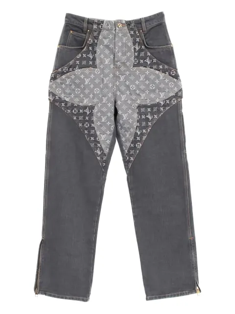 Louis Vuitton Pre-Owned monogram-pattern jeans