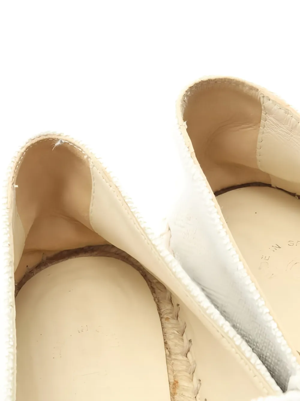 Pre-owned Chanel 1986-1988 Logo-detail Espadrilles In White