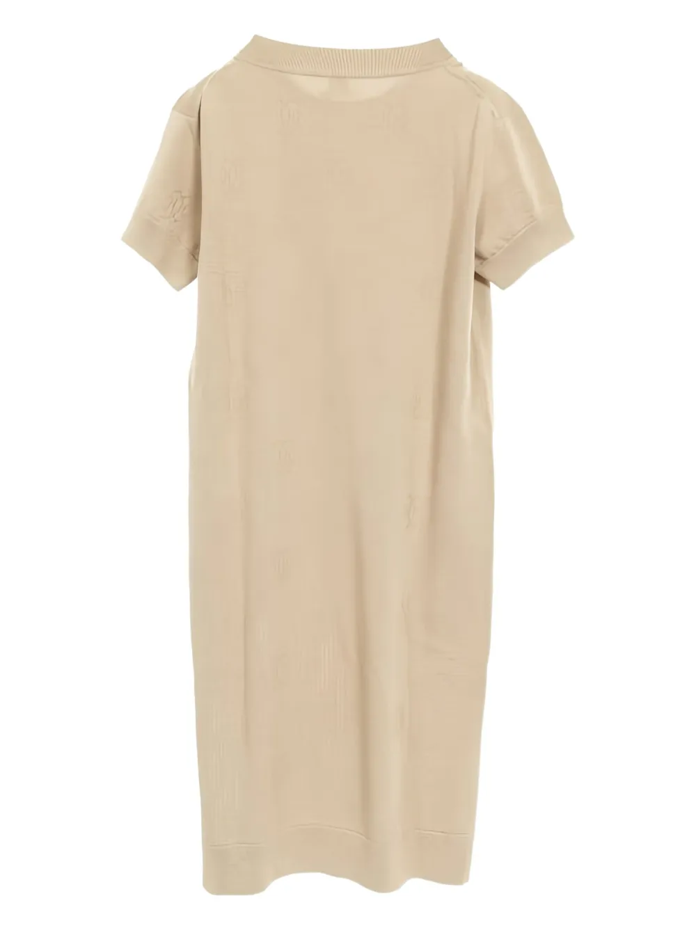 Hermès Pre-Owned 2010s gebreide jurk met korte mouwen - Beige