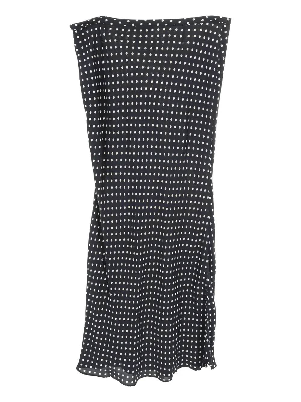 Celine Pre-Owned polka-dot silk skirt | Black | Image 1