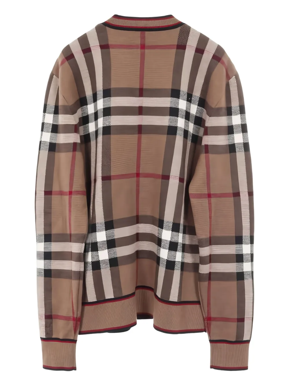 Burberry Pre-Owned checked crew-neck sweater | Image 2