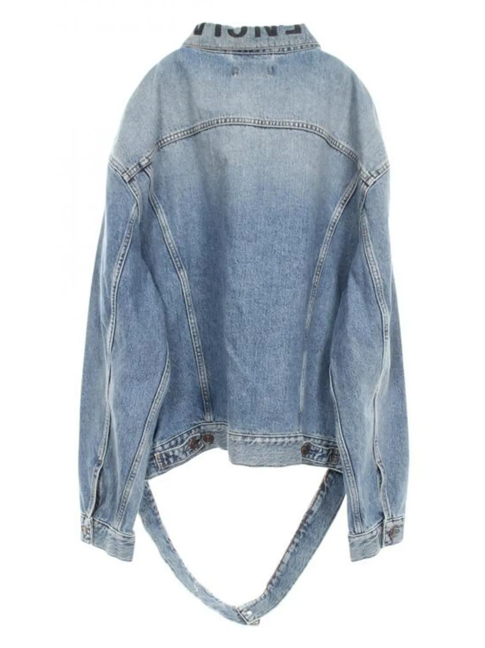 Balenciaga Pre-Owned logo-print denim jacket | Denim Jackets | Image 2