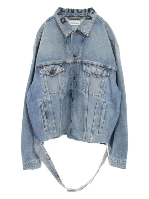 Balenciaga Pre-Owned logo-print denim jacket