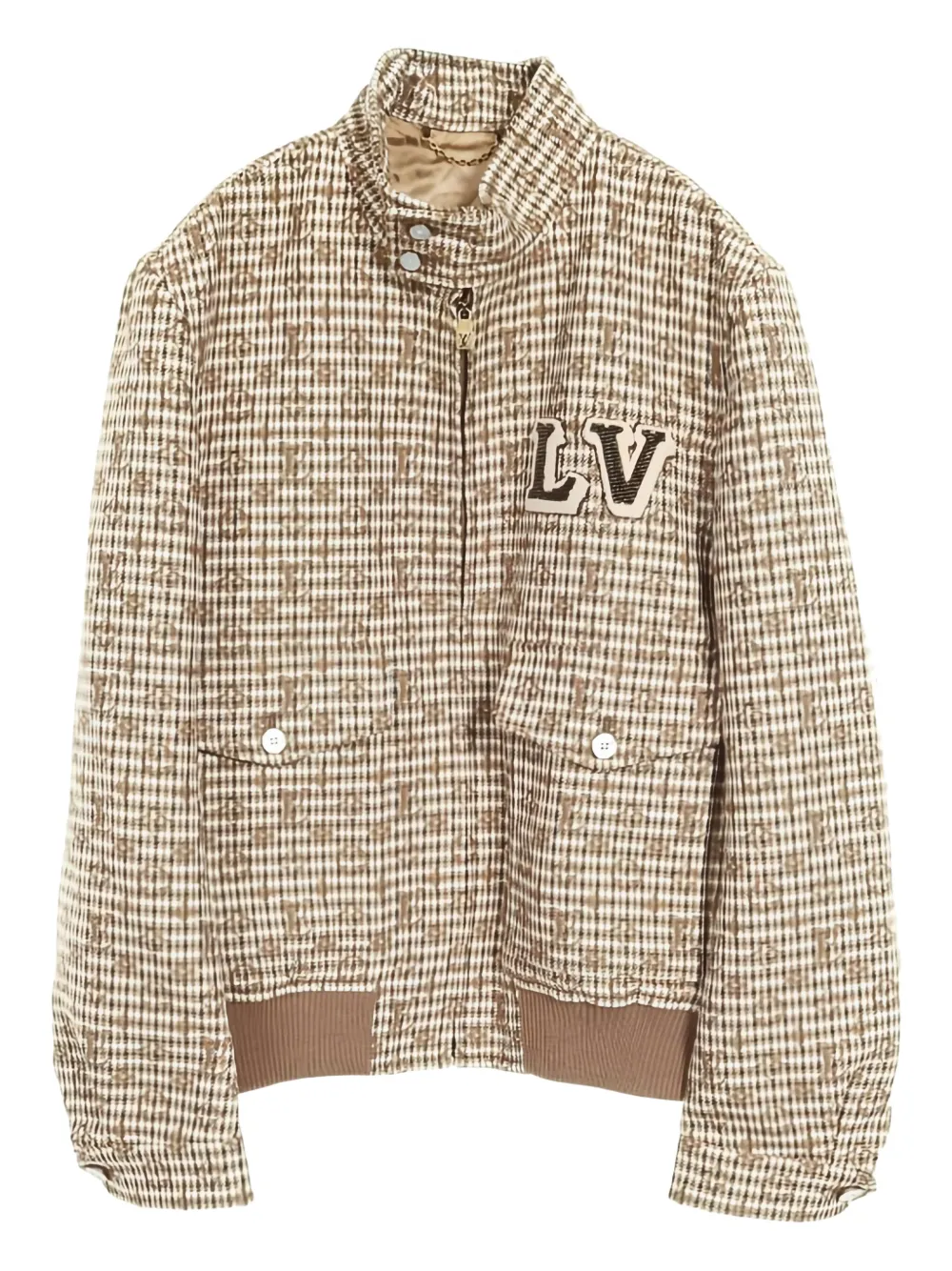 Louis Vuitton Pre-Owned monogram-detail zip jacket - Marrone