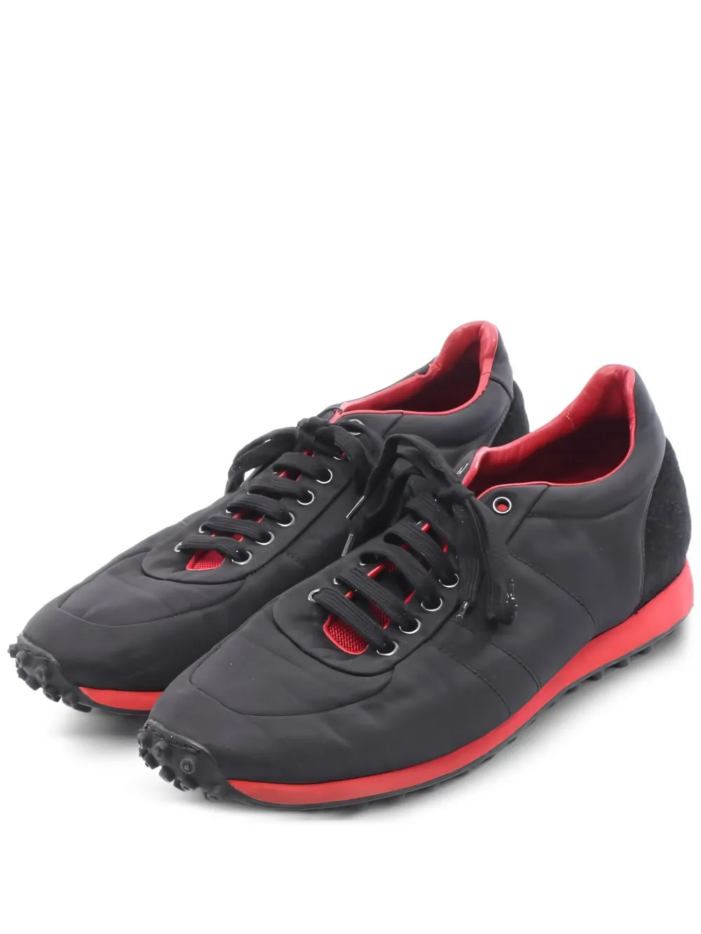 Pre-owned Burberry Lace-up Sneakers In Black