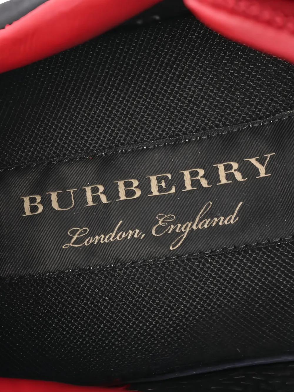 Pre-owned Burberry Lace-up Sneakers In Black
