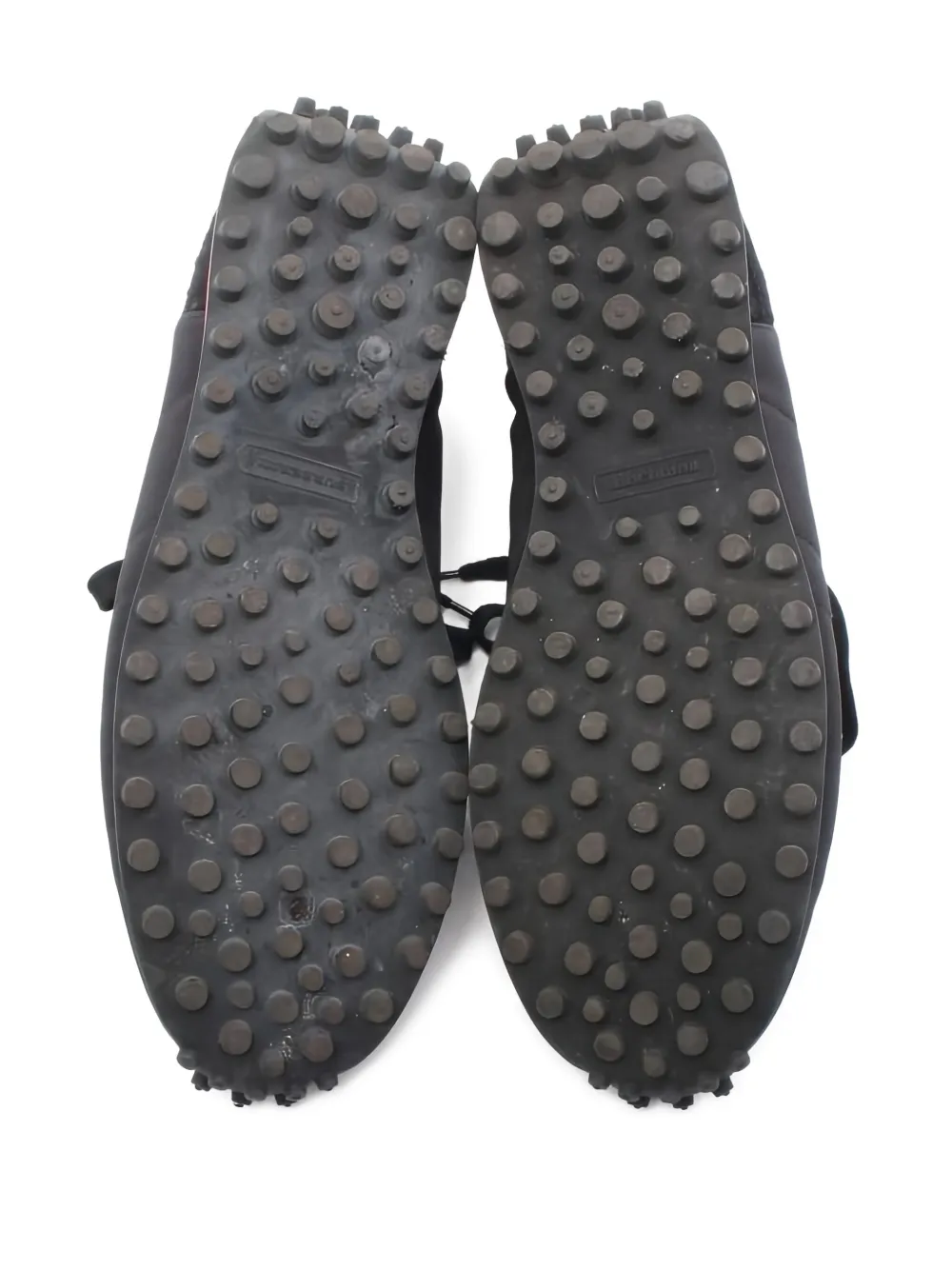 Pre-owned Burberry Lace-up Sneakers In Black