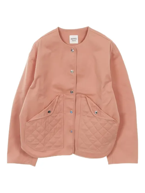 Hermès Pre-Owned chamarra con paneles capitonados y botones