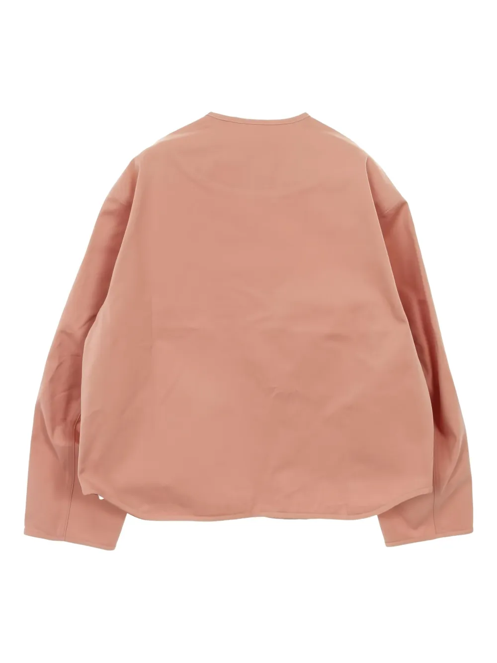 Pre-owned Hermes Quilted-panel Buttoned Jacket In Pink