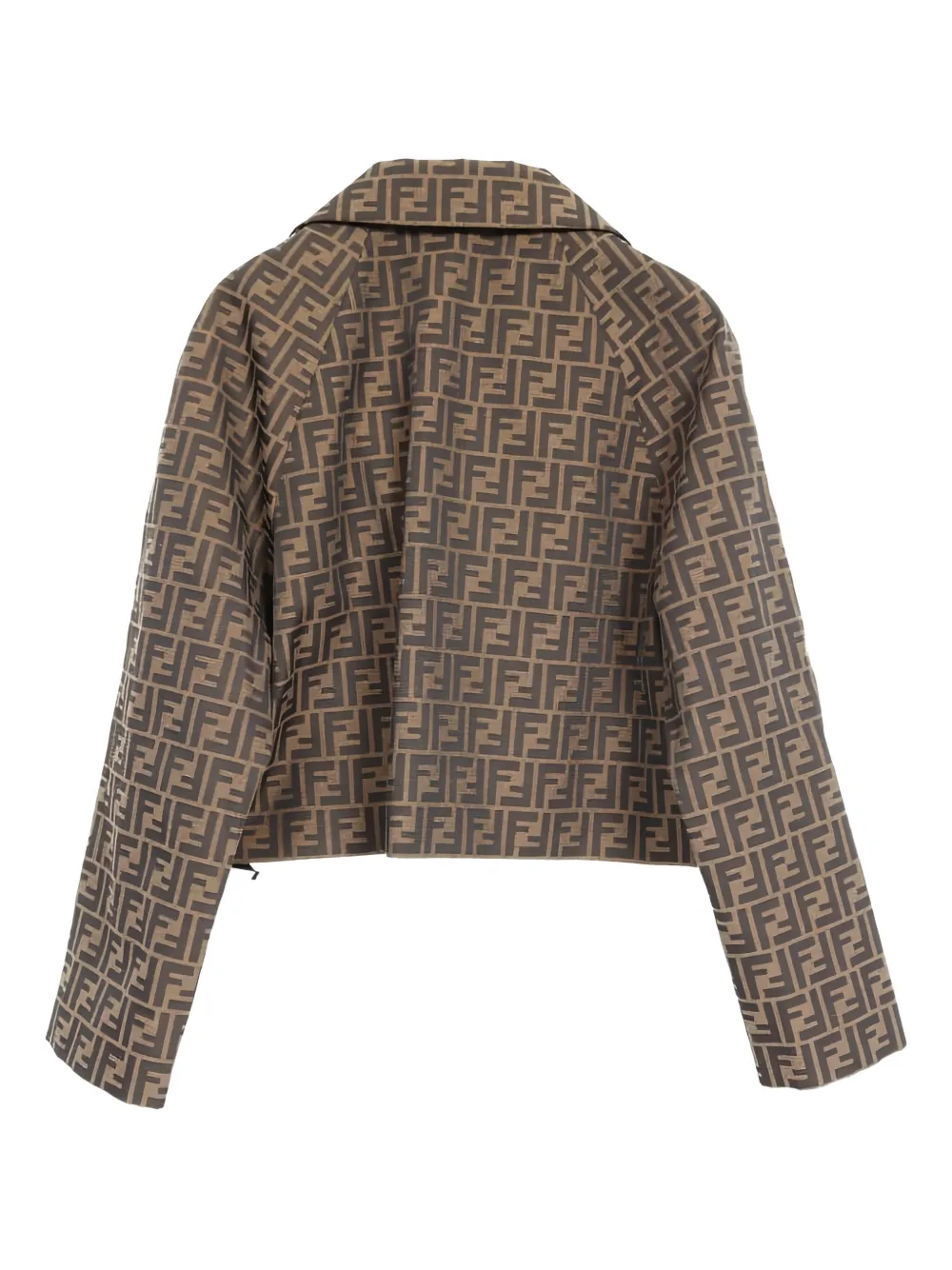 Fendi Pre-Owned zucca-pattern crystal-embellished jacket | Cropped Jackets | Image 2