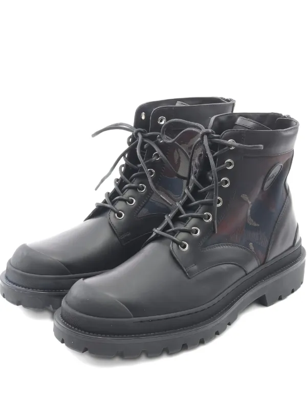 Christian Dior Pre-Owned Explorer Leather Boots Black